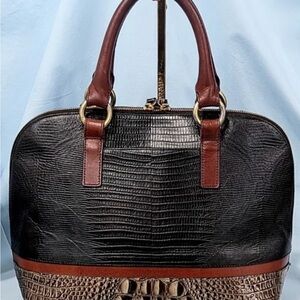 Brahmin Vivian in Locket Glossy Tri-Color